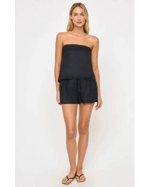 LSPACE Lia Linen Shorts - Black