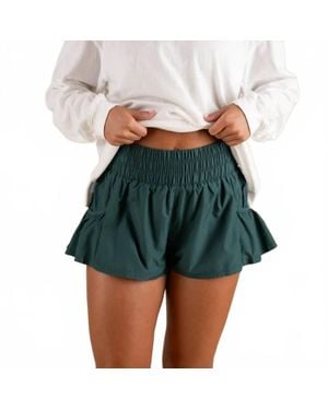 Free People Get Your Flirt On Shorts - Green