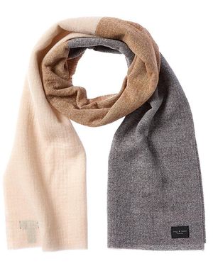 Rag & Bone Millie Wool Scarf - Gray