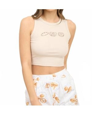 Blu Pepper Pastry Knit Top - White