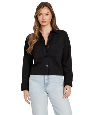 Guess Eco Dove Button-Up Jacket - Black