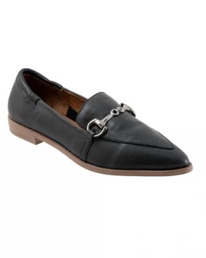 BUENO Bowie Soft Leather Flats - Black