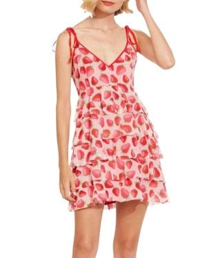 Eva Franco Rada Tiered Mesh Mini Dress