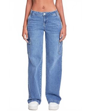 YMI Junior Low Rise Straight Leg Jeans - Blue