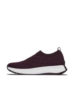 Fitflop F-Mode Flow Quilted Sneaker - Purple