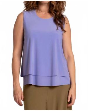 Sympli Sleeveless Double Layer Shell - Blue