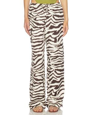 Rails Espresso Zebra Damani Pants - White