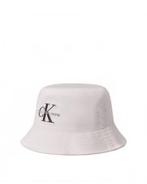 Calvin Klein Monogram Bucket Hat - White