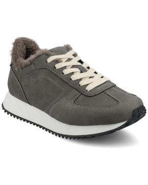 Journee Collection Journee Flow Casual Sneakers - Gray
