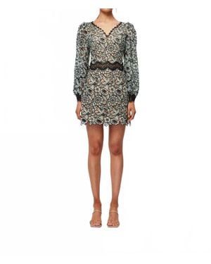 Elliatt Nadine Cut-Out Floral Dress - Green