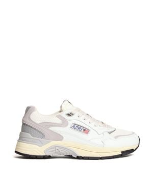 Autry Mesh Suede Sneakers - White