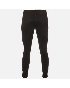 Sandro Technical Knit Zip Up Pocket Sweatpants - Black