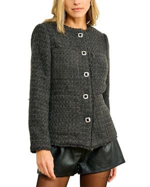 Line & Dot Knox Tweed Jacket - Gray