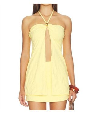 Devon Windsor Jamie Long Top - Yellow