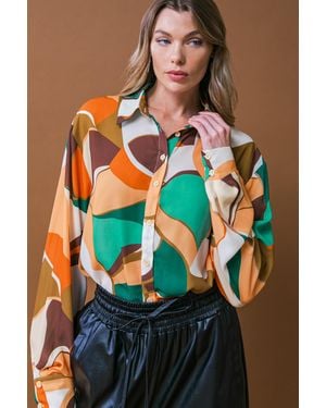 TRUEDAMES Lovingly Yours Woven Top - Multicolor