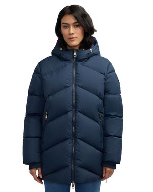 Pajar Fallon Boxy Inverted Chevron Quilted Puffer - Blue