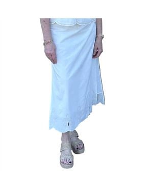 Anna Cate Dillon Midi Skirt - Blue
