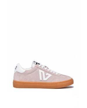 Emanuélle Vee Suede Low-Top Sneakers - White