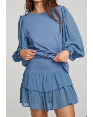 Chaser Brand Clyde Blouse - Blue