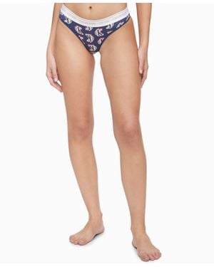 Calvin Klein One Cotton Thong Underwear - Blue