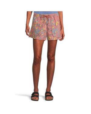 Toad & Co. Boundless Shorts Sundown Floral Drawsting Waist Ddr2261 - Pink