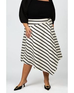 Tanya Taylor Lauryn Asymmetrical Skirt - Black