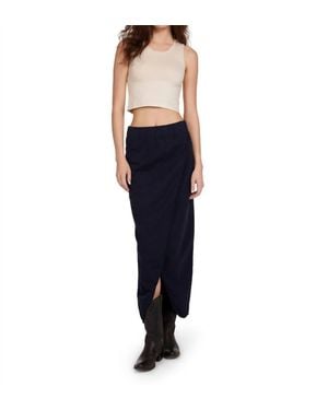 Les Tien Talya Crop Tank Top - Blue