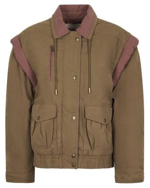 Isabel Marant Relaxed-Fit Jacket With Shoulder Panels - Brown