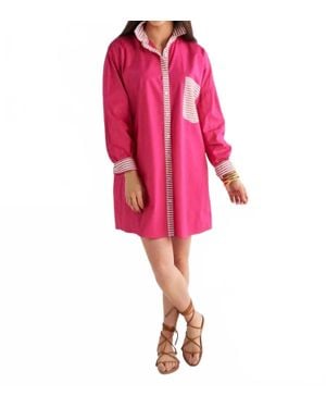 Caryn Lawn Lindsey Dress - Pink