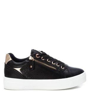 Xti Leather Sneakers - Black