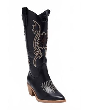 Ccocci Natalie Cowboy Boots - Black