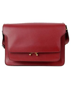Marni Trunk Medium Shoulder And Crossbody Bag - Red
