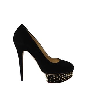 Charlotte Olympia Dolly Studs Embellished Pumps - Black