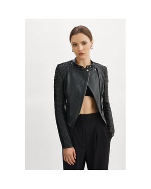 Lamarque Azra Leather Jacket - Black