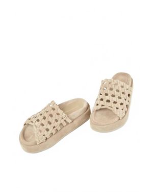 サンダル・ミュール PALOMA BARCELO 264201 BIDENS Sandals barcelo' suede slide Sphere kid suede navy | paloma barceló