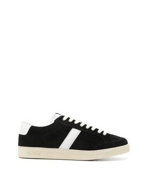 Tom Ford Stripe Detail Slip-On Sneakers - Black
