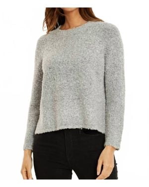 Mod-o-doc Open Crew Boucle Sweater - Gray
