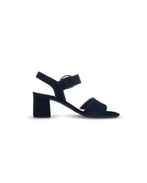 Gabor Block Heel Sandals - Blue