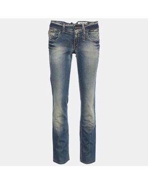Moschino Jeans Denim Tapered Leg Jeans - Blue