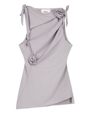 Coperni Asymmetrical Tank Top - Gray