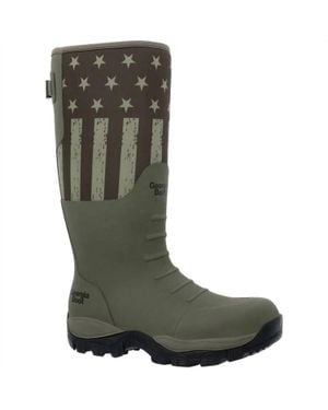 Georgia Boot Gbr Rubber Pull-On Work Boot - Green