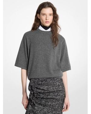 Michael Kors Cashmere T-Shirt - Gray