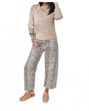 Line & Dot Bassett Zipper Sweater - Natural