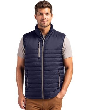 Clique Valhalla Full Zip Puffer Vest - Blue