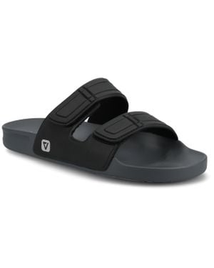 Vance Co. Vance Mario Comfort Adjustable Strap Slide-In Sandal - Black