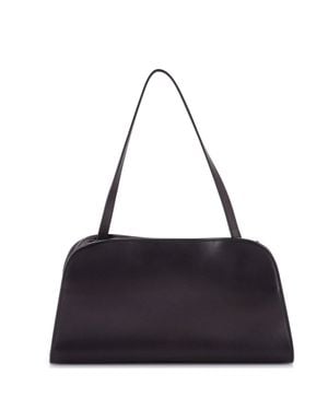 The Row Peggy Shoulder Bag Leather - Purple