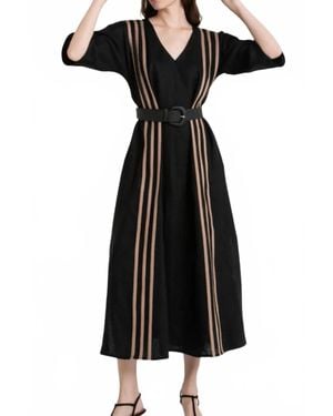 Purotatto Kimono Dress - Black