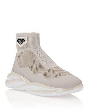 Philipp Plein Runner Socks Iconic Plein - Natural