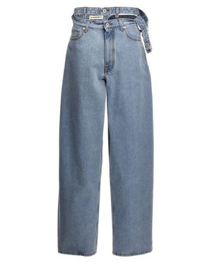 デニム・ジーパン Y PROJECT Women Denim Pants 107PA002EVERGREENVINTAGEBLUE Y/PROJECT - Evergreen Snap Off Jeans | HBX - Globally