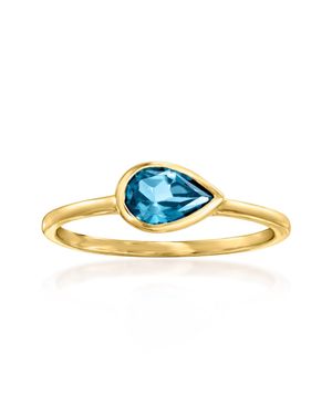 RS Pure By Ross-Simons London Topaz Ring - Blue